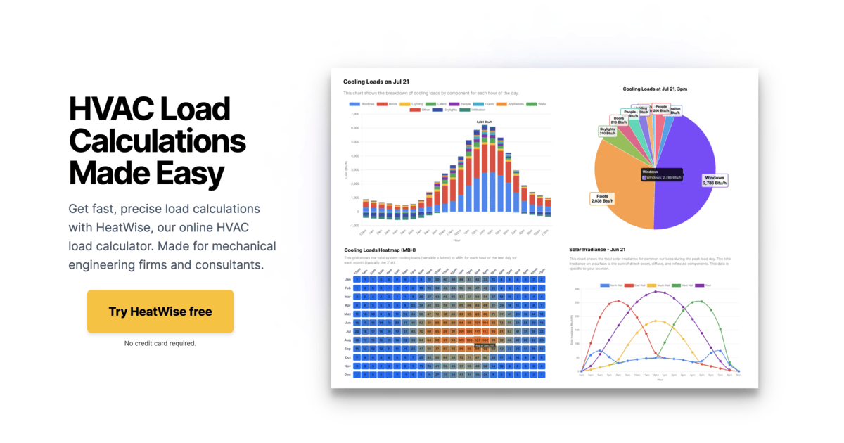 HeatWise HVAC - Load calculations for professionals