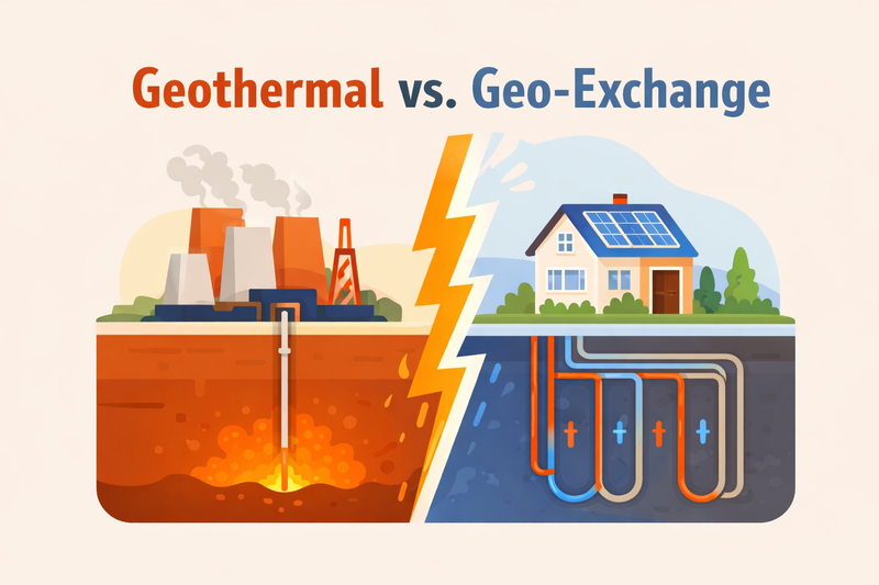 Geothermal vs. Geo-exchange